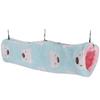 Small Pet Tunnel Cotton Nest Plush Soft Hamster Hanging Channel House(Green Little Bear)L