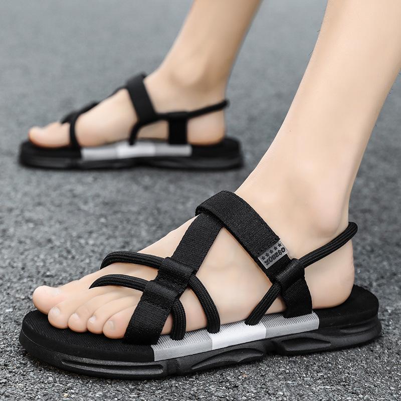 New Men Sandals New Fashion Casual Men Flat Sandals Beach Comfortable Flip-flops Water Shoes For Men Non-slip House Flats