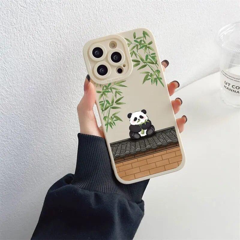 Animation Lovely Phone For Iphone XR Max 11 Plus 6 13 Mini 7 14 X 8 12 XS Pro 6s Straight Silicon Soft TPU Silicone Case Cover