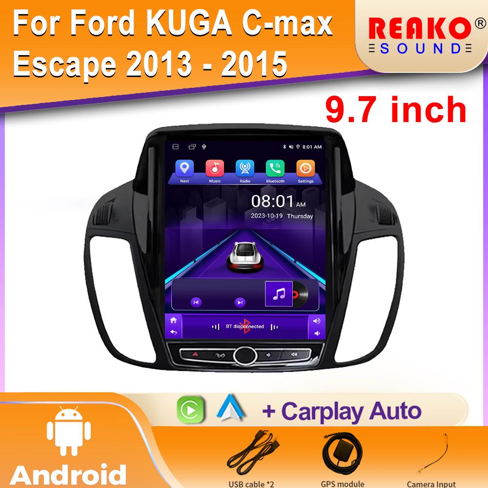 Multimedia Player Head Unit For Ford KUGA C-max Escape 2013 2014 2015 Car Radio Android Auto Carplay GPS Navigation 2din DVD
