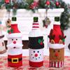 Creative Christmas Wine Bottle Set Snowman Santa Claus Elk Wine Bottles Cover Bags Xmas Party Dinner Table Decor New Year Gifts