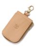 Key Case Leather Genuine Leather Cowhide Unisex Zip Type Nume [IL BISONTE] Women's Men's
