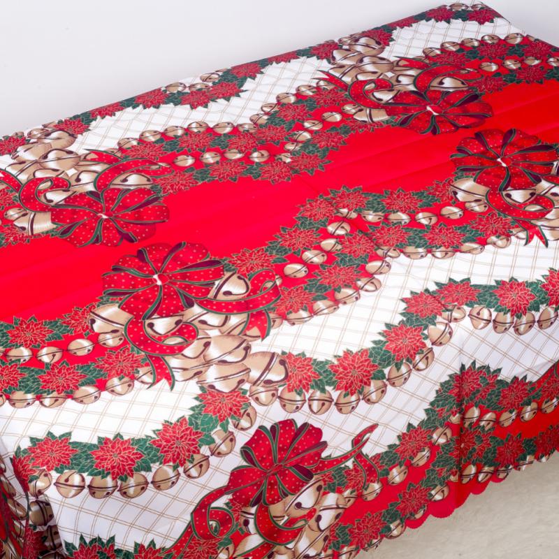 Christmas Tablecloth Merry Christmas Decorations For Home 2024 Xmas Table Cover Navidad Noel Table Cloth Decor New Year 2025