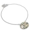 Natural Dalmation Jasper Gemstone 925 Sterling Silver Jewelry Necklace 18" Q6b02