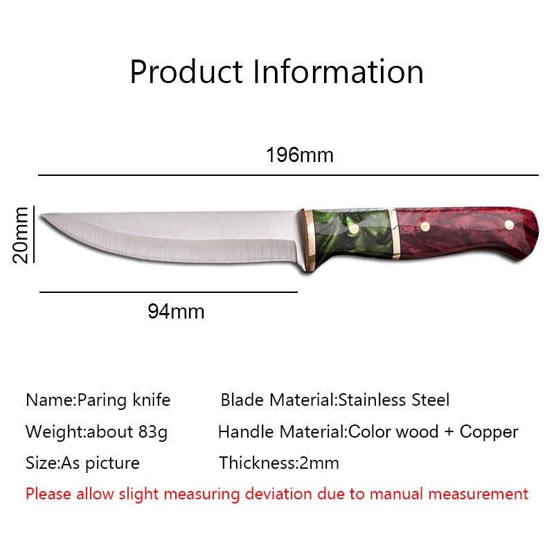 Stainless Steel Kitchen Knife Paring Knives Vegetables Meat Fruit Knife Cutter Tool