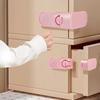 Children Safety Drawer Lock Kids Anti-Pinching Hand Cabinet Drawer Locks Home Security Protection Plastic Locker Buckle