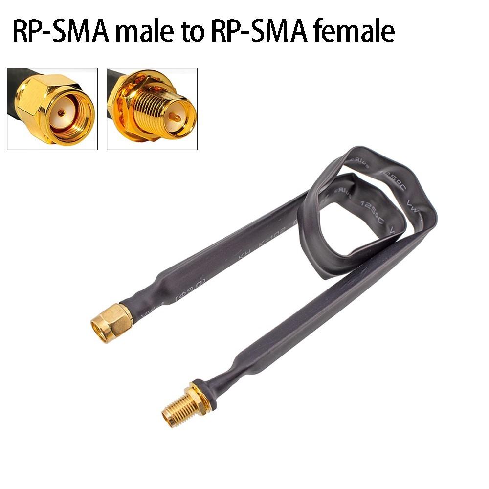 RP-SMA Male To RP-SMA Female 1-pack Flat Coaxial Extension Pigtail 25cm