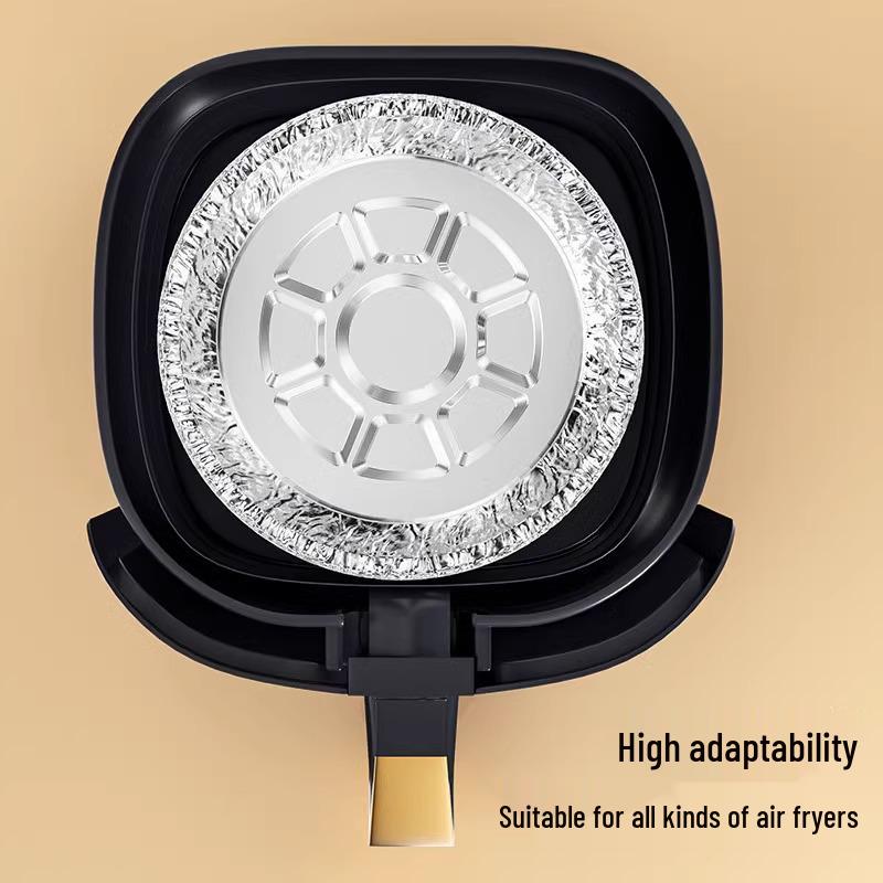 Household Aluminum Foil Round Baking Pan and Bowl for Air Fryer & Oven
