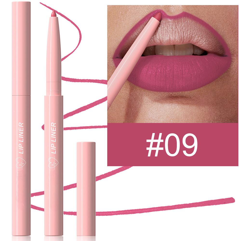Nude Tapered Lip Liner Pencil Matte Creamy Plumping Lip Stain Waterproof Natural Nude Brown Slim Lips Liner Make Up Long-Lasting