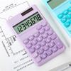 Solar Electronic Calculator Pocket Size Portable Arithmetic Calculator Plastic Financial Accounting Tool Calculator for School