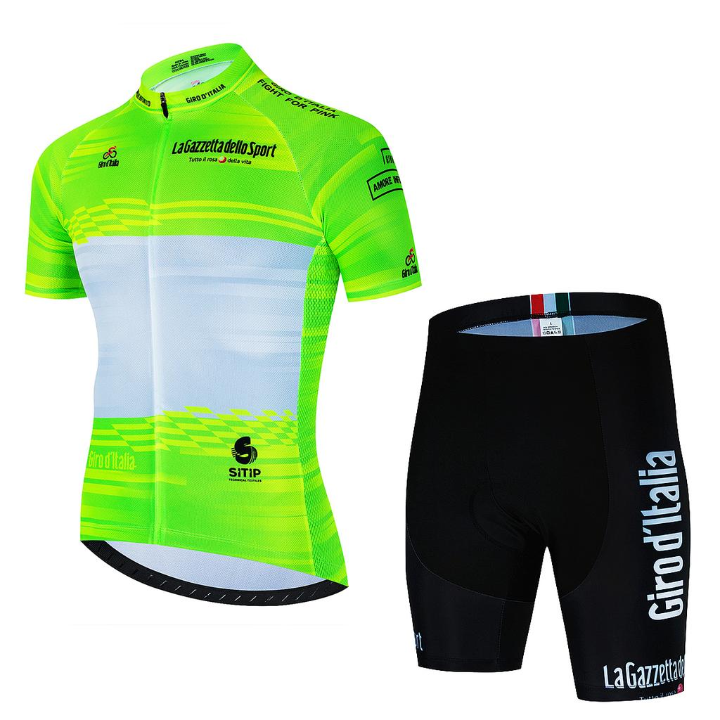Summer Tour De Italy Team Sports Set Sportswear Jersey Men's Cycling Blouse Mtb Outfit 2023 Uniform Bib Shorts Clothing