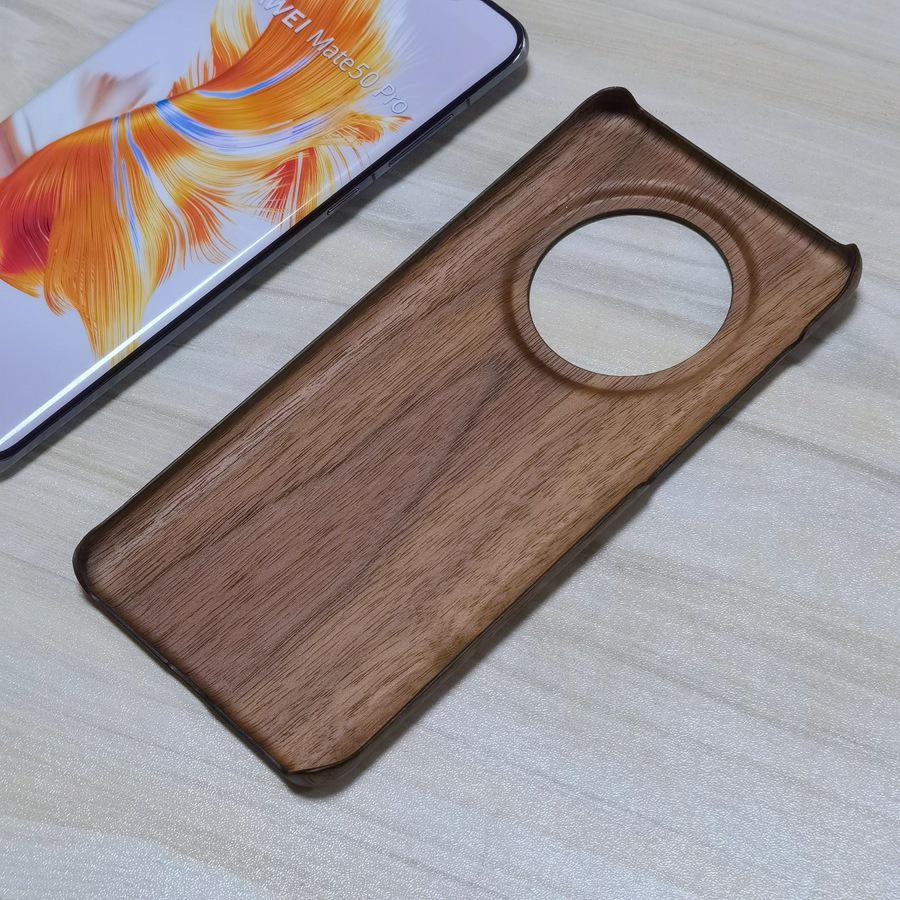 Aramid Fiber Wooden Case for Huawei Mate50 Pro - Timeless Design