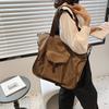 Nylon Large-capacity Bag Women's 2025 New Texture Versatile Student Tote Bag Trendy Simple Shoulder Oblique Span Bag