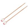 1 Pair Marimba Mallets Portable Maple Handle Wool Ball Sticks Percussion Playing AccessoriesWhite