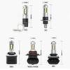 LED Car Fog Light: H1/H3 4014 30SMD Front & Rear, Anti-Fog 880/881, T10 Indicator