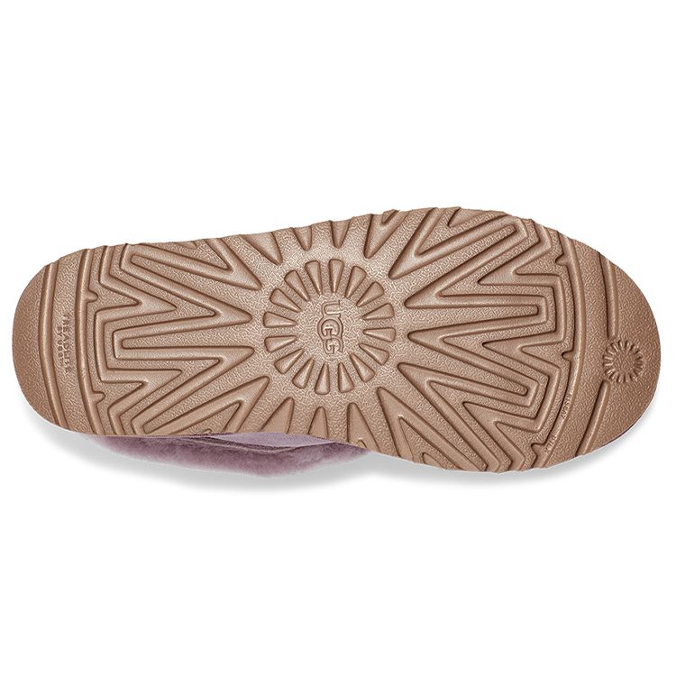 UGG Kyrina Bow Pom Sheepskin Warm Durable Bowknot Fur Snow Boots Women Snow Boots Pink Purple 1125390-SHAD