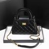 Summer New Retro Chain Diamond Bag Lock Versatile Small Square Bag Crossbody Bag Commuting Women's Bag