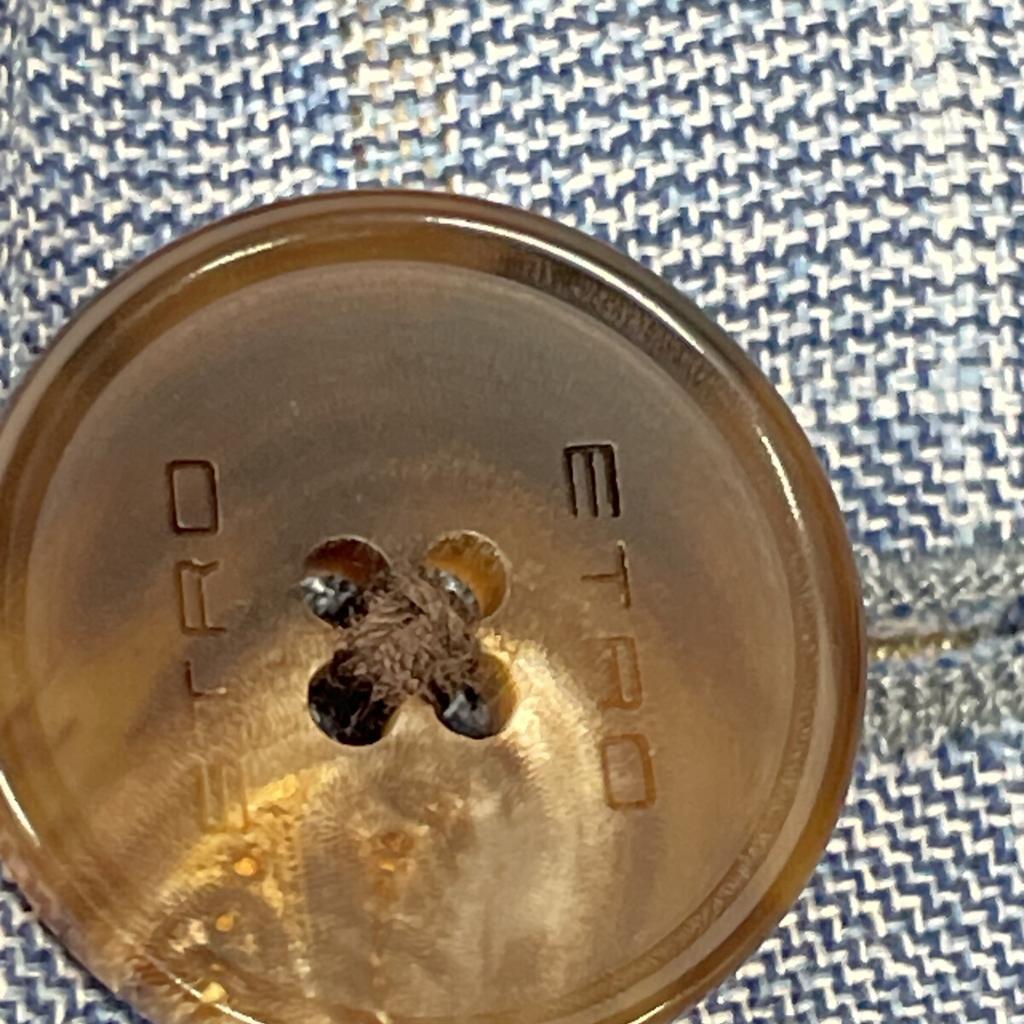 ETRO 2011 MRGC0001 Botanical Bard Lining 2B Tailored Jacket Jacket 60 blueUsed