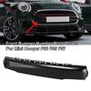 Car Front Bumper Number Plate Cover Glossy Black 51117337791 For Mini Cooper F56 F55 2013-2019