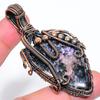 Russian Charoite Handmade Copper Wire Wrap Jewelry Pendant 2.76" N3L34