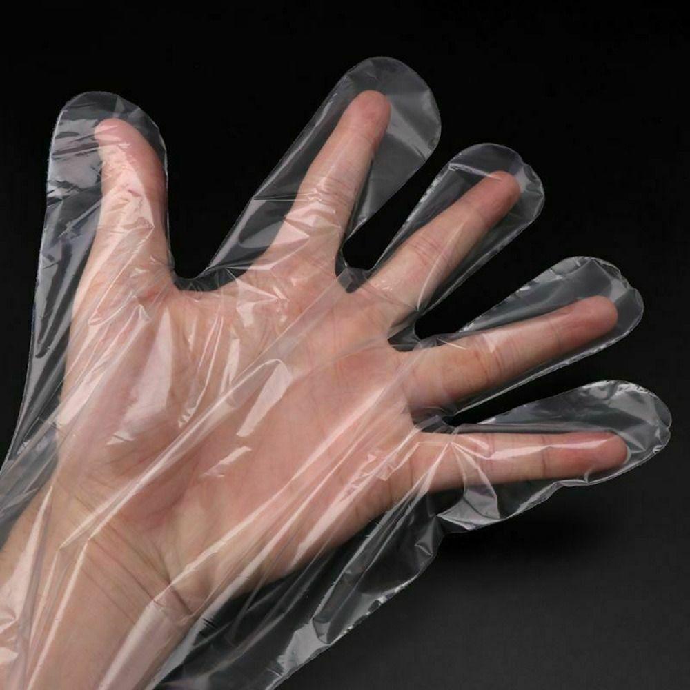 50Pcs Plastic Disposable Vet Glove Clear Farm Glove Non-toxic Cattle Sheep Glove Midwifery