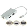 Mini DP TO HDMI VGA DVI Three-in-one Adapter Cable Thunder Laptop
