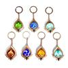 Game Genshin Impact Keychain Luminous 7 Element Weapons Eye Of God Toy Keyring
