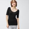Gu STylE HEaT WidE NEck T  Half SlEEvE  + E