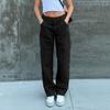 Summer Lady Jeans Fashion Long Pants Loose Comfortable Elastic Denim Pants Women's Trousers Loose Pocket Jeans for Women