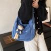 Denim Bag Bear Women's Shoulder Crossbody Bag Large Capacity Tote Bag