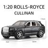 New Large 1:20 Rolls-Royce Cullinan SUV Alloy Model Car Modified Metal Die-casting Boy Toy Car Pull Back Sound and Light Six-door Children's Gift