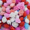 50Pcs/lot 3.5cm PE Foam Rose Head Artificial Rose Flowers Home Garden Decorative Wreath Supplies Wedding Event Party Decoration
