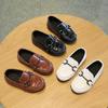 Кожаные туфли Весна и осень Британские мальчики Обувь Doudou Средние и маленькие дети Мягкая подошва Повседневные однопедальные туфли с круглым носком
