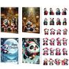 Panda Christmas 24pcs Blind Box Advent Calendar Acrylic Pendant Keychain Gift