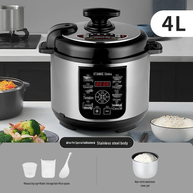 Multifunctional Electric Pressure Rice Cooker with Double Pot & Large Capacity [Manufacturer]