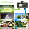 Diivoo 2 Zone Automatic Watering Timer Garden Irrigation Controller Outdoor With LCD Dispaly Waterproof Programmer for Lawn
