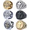 Personalized Retro Fashionable Cpsb Orthodox Logo Stainless Steel Non-Fading Ring Ring