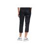 Adidas Solid Logo Micro Mark Cropped Sports Pants Women Bottoms Black HE9958