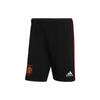 Manchester United Football Sports Striped Shorts Men Bottoms Black H13882