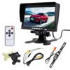 7 Inch Back Up Car Monitor with Sunshade Reversing Camera Screen Rotating HD LCD