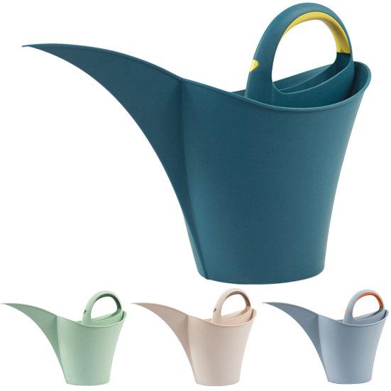 2L Watering Can Long Mouth Wear-resistant Large Capacity Flower Watering Can with Handle Garden Supplies