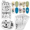 Nails Art Stamp Plates Leaf Flower Stainless Steel Stencils Nail Printing Image Manicure Stamping Tools