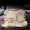Multifunctional Car Dining Tray with Retractable Backseat Storage and Cup Holder