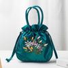 Retro, Embroidery, Drawstrings, Handbags, Storage Bags, Women, Purse, Wallets, Card Holder, Bucket, Shoulder Bag, Wrist Bags