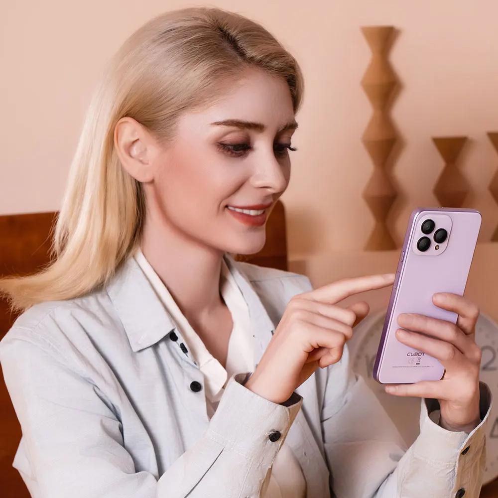 Cubot P80, Global Version Android 13 Smartphone, 8GB RAM, 256GB ROM, NFC, 6.583 Inch FHD+ Screen, 48MP+24MP, 5200mAh Battery