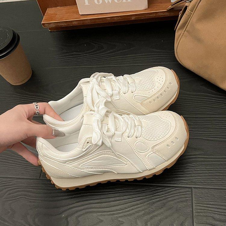 Winter Warm Retro Versatile Platform Forrest Gump Sports Shoes Women's 2024 New Autumn Lightweight German Training Casual Shoes Women