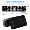 Solar Power Car TPMS Auto Security Alarm Tyre Pressure Sensor Temperature Warning Tire Pressure Monitoring System Save Fuel
