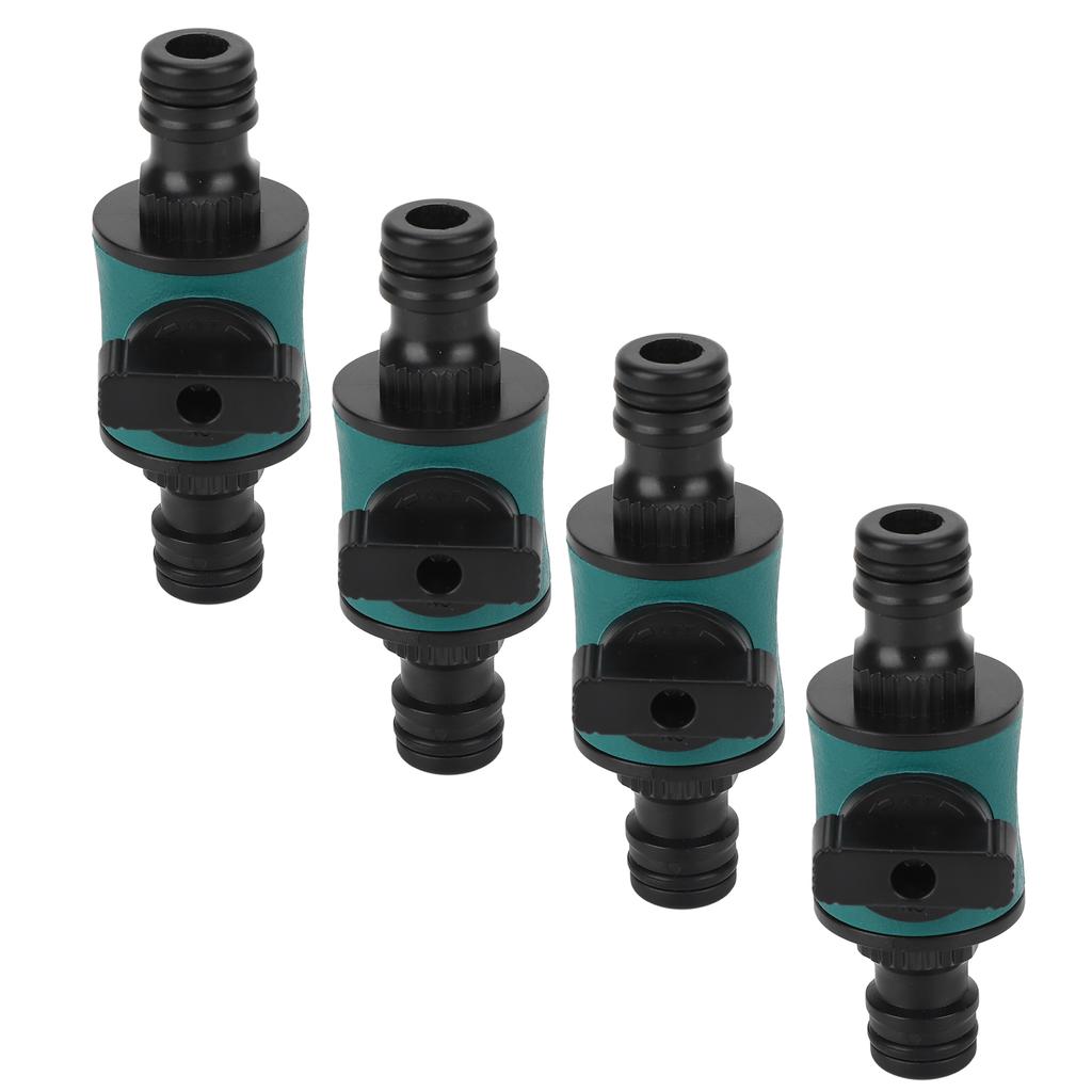 4 шт., быстрый соединитель для шланга, пластиковый герметичный переходник для садового шланга с двойной головкой для ирригационной системы