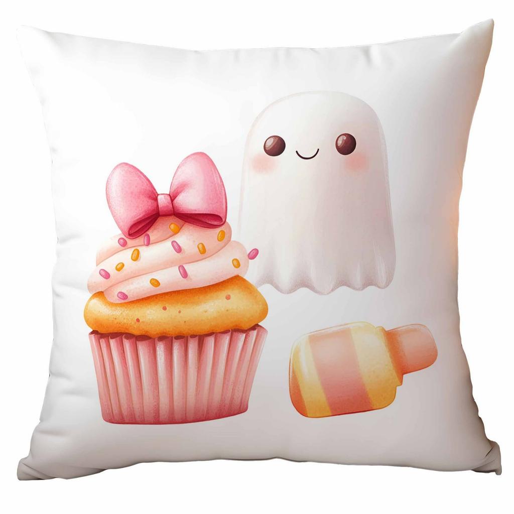 New Pink Halloween Pillowcase Festive Home Cushion Pillowcase Decoration