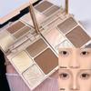 1PC 4 Color Bronzer Highlight Contour Palette Face Shading Grooming Powder Makeup Face Contouring Makeup Highgloss Cosmetics